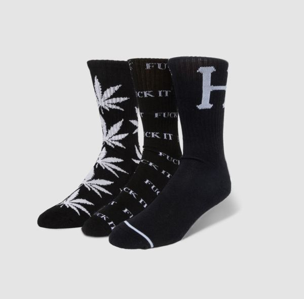 Носки HUF SU23 Variety 3 pack sock black/white