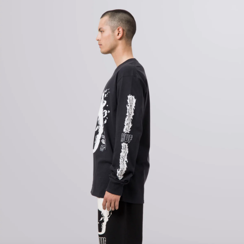 Longsleeve HUF X Marvel SU22 Ghost rider ls black