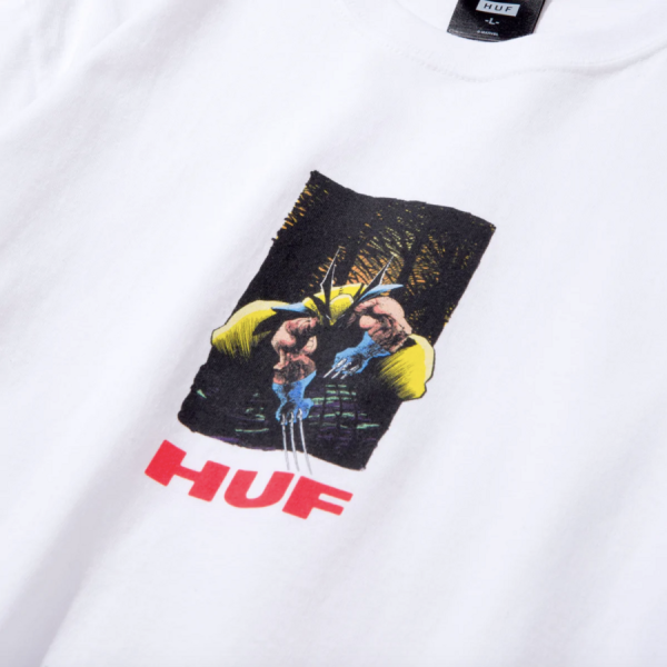 HUF X Marvel SU22 Wolverine tee white