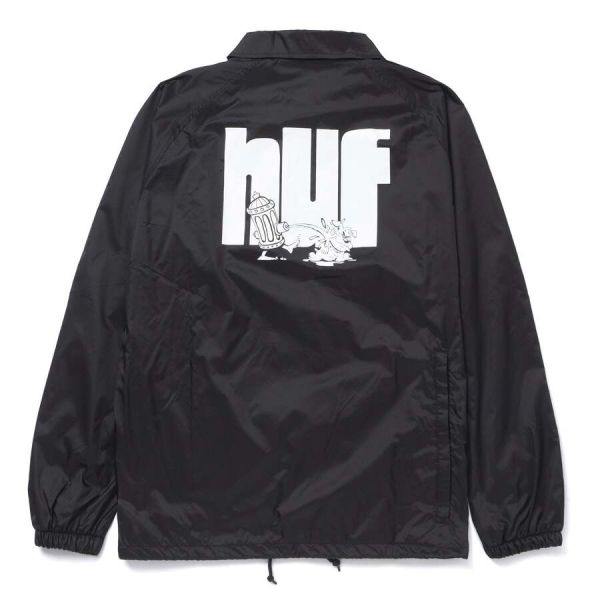Куртка HUF HO21 Hydrate zip coaches jacket black