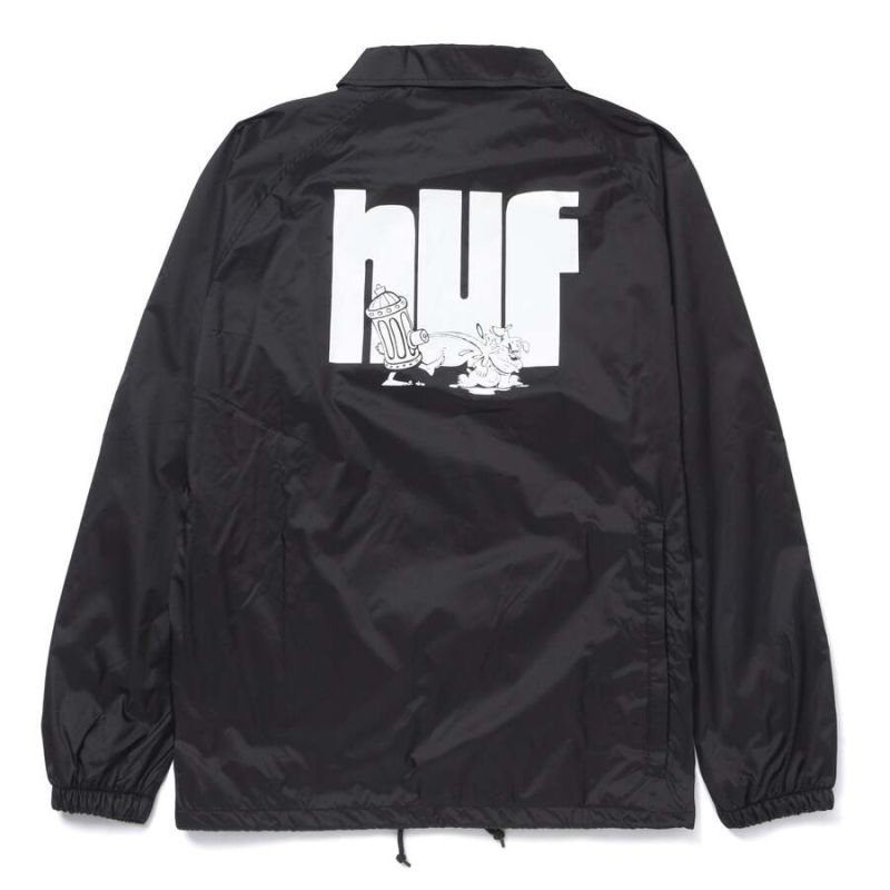 Куртка HUF HO21 Hydrate zip coaches jacket black
