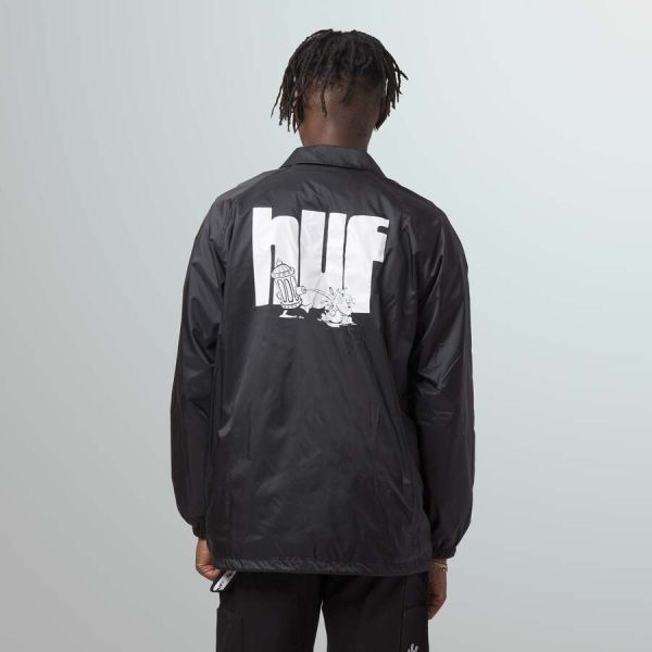Куртка HUF HO21 Hydrate zip coaches jacket black