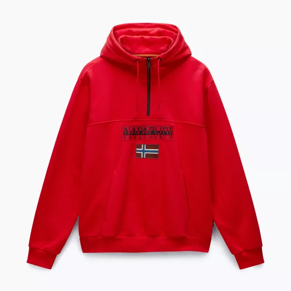Худи Napapijri Burgee red goji
