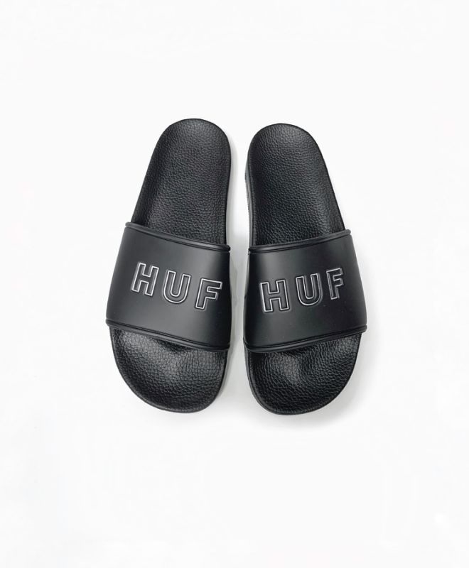 Шлепанцы HUF SU22 OG logo slide black Шлепанцы HUF SU22 OG logo slide black
