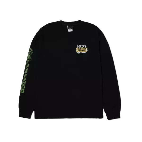 Лонгслив HUF SP25 Jewelry black Лонгслив HUF SP25 Jewelry black