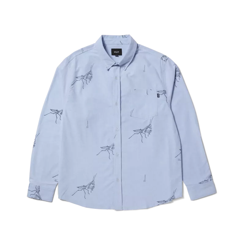 HUF HO24 Mantis Oxford shirt blue HUF HO24 Mantis Oxford shirt blue