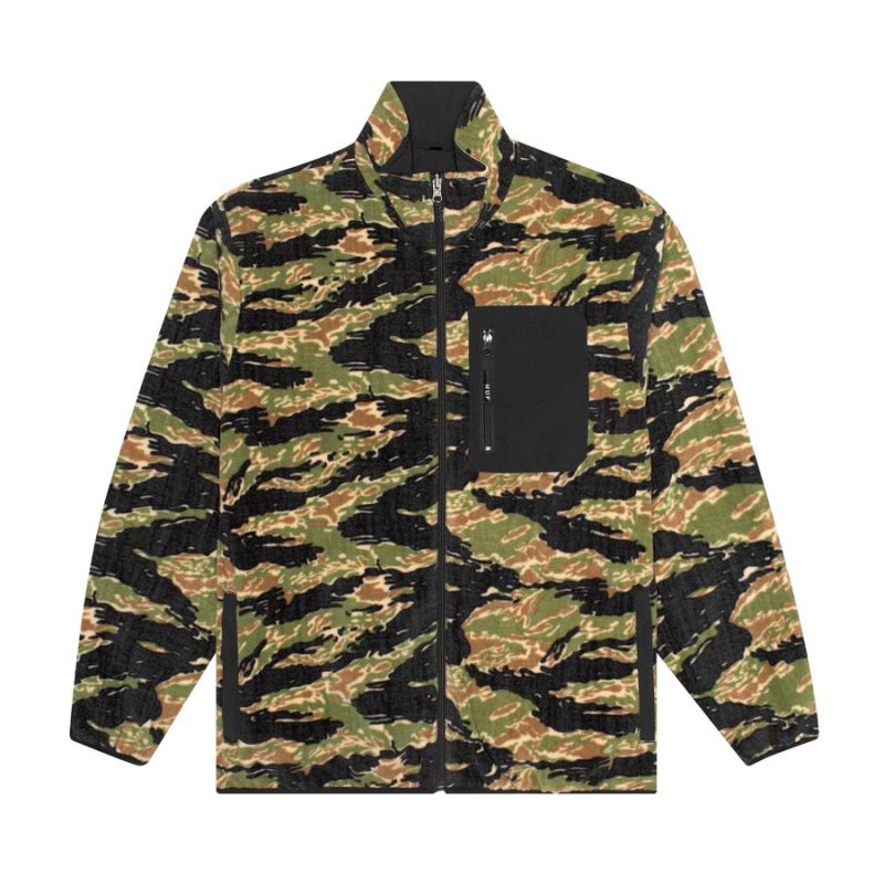 Reversible polar fleece jacket HUF HO19 Milton tiger camo Reversible polar fleece jacket HUF HO19 Milton tiger camo