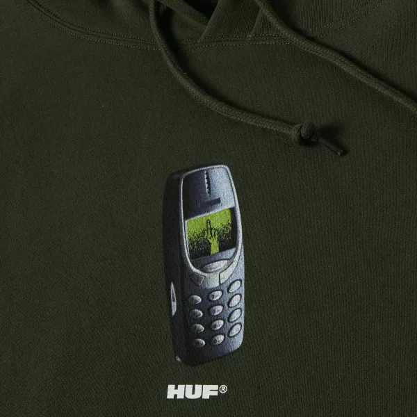 HUF HO24 Missed Call hoodie hunter green