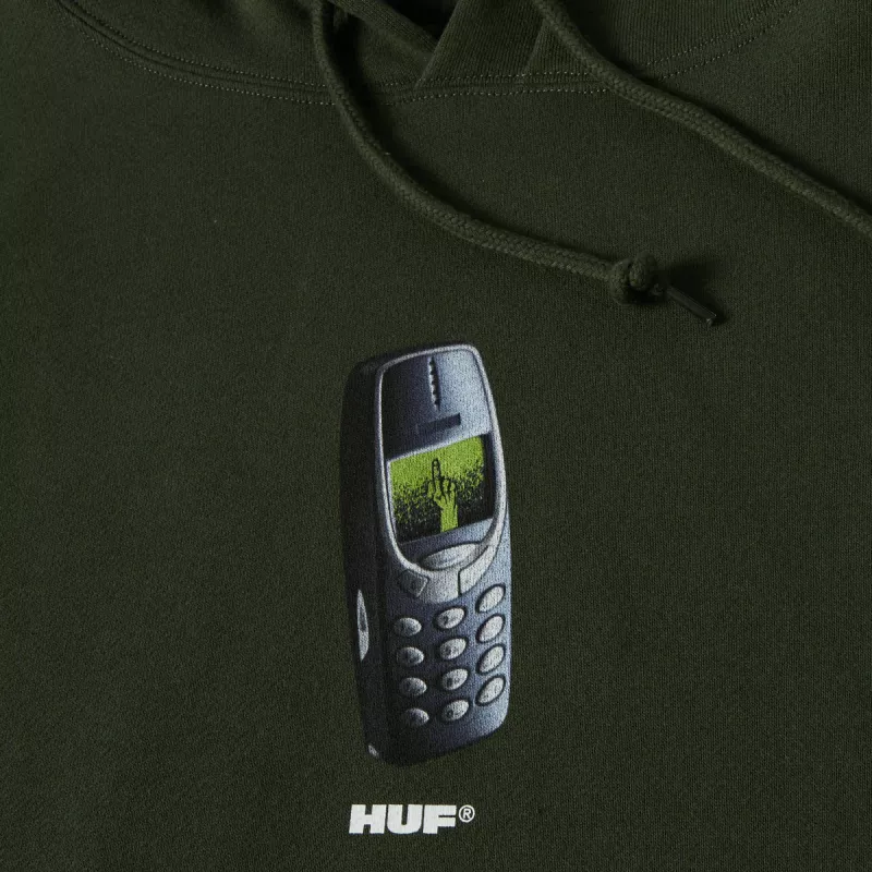 HUF HO24 Missed Call hoodie hunter green