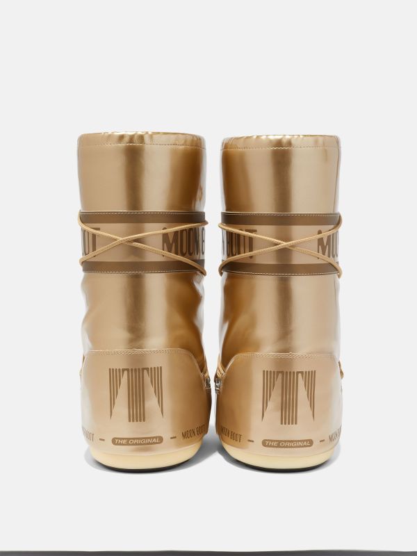 Детские мунбуты Tecnica Moon Boot Vinil Met gold junior