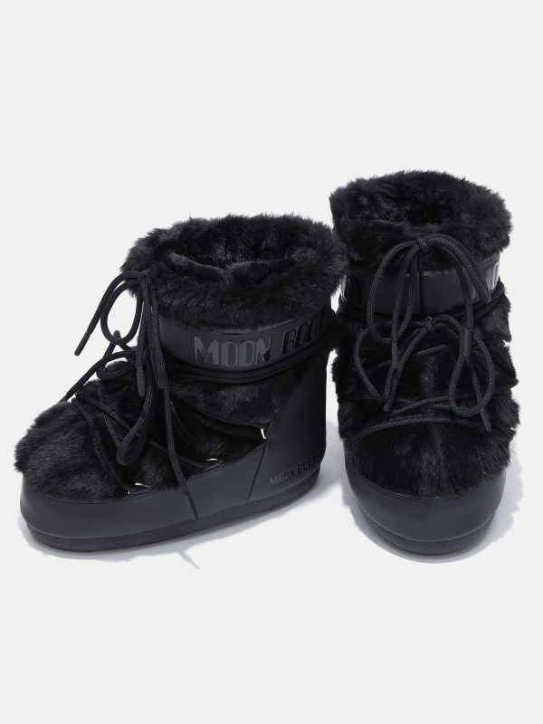 Tecnica Moon Boot Icon low faux fur black