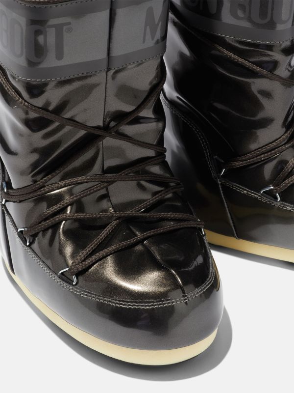 Детские мунбуты Tecnica Moon Boot Vinil Met black junior