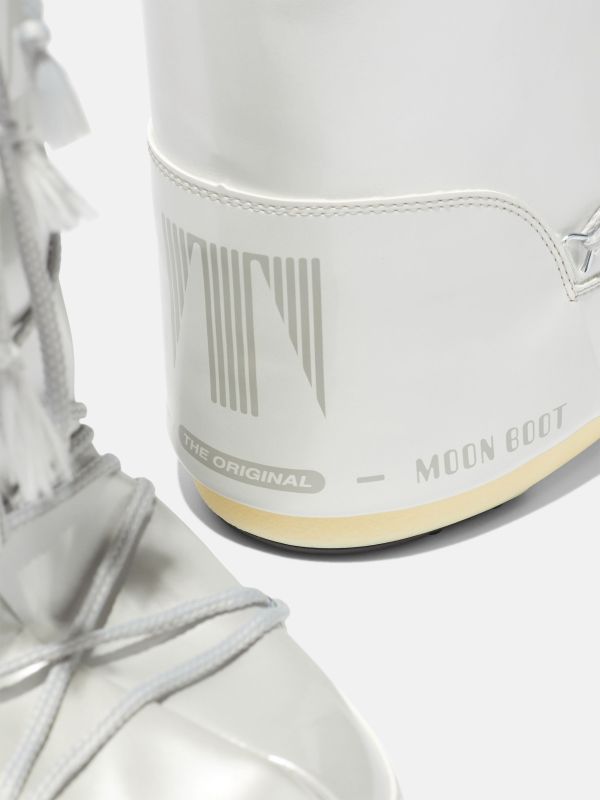 Детские мунбуты Tecnica Moon Boot Vinil Met white junior