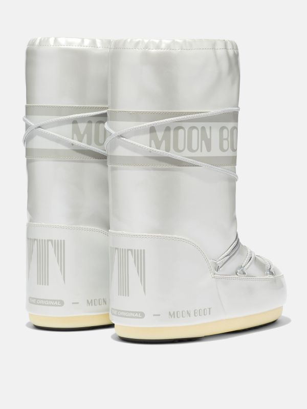 Детские мунбуты Tecnica Moon Boot Vinil Met white junior