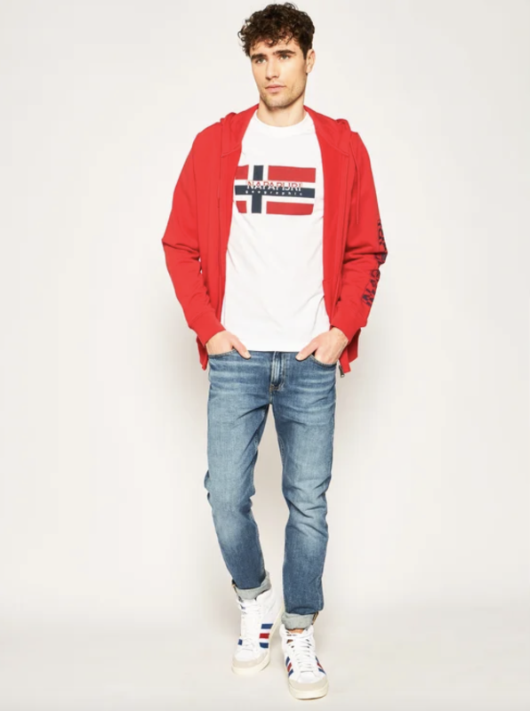 Худи Napapijri Bolanos bright red