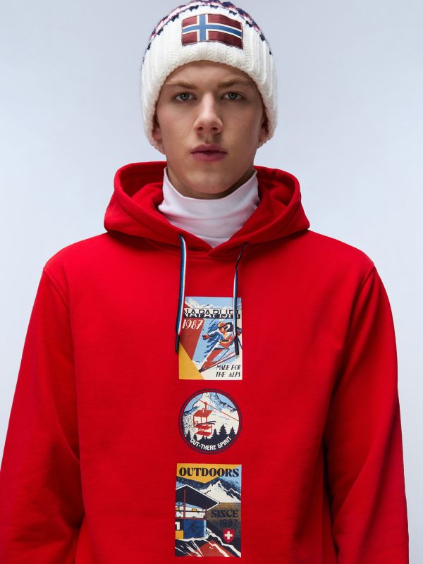 Худи Napapijri B-Portalet red