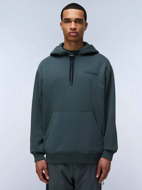 Худи Napapijri Albula orange green urban Худи Napapijri Albula orange green urban