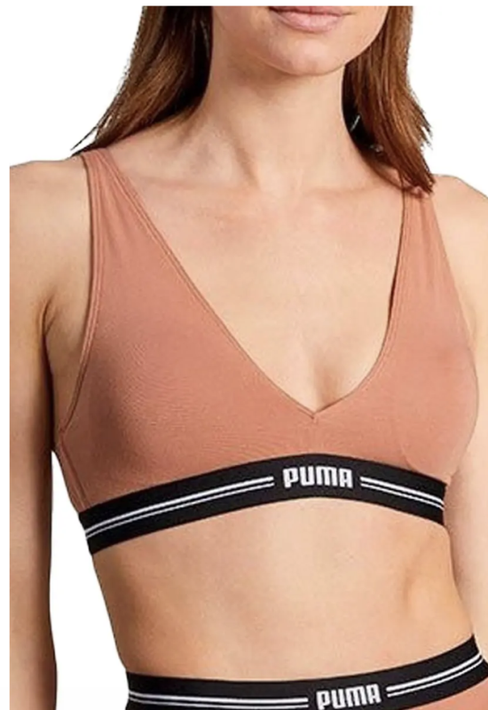Топ Puma 701219357 Padded V-neck top mocca mouse