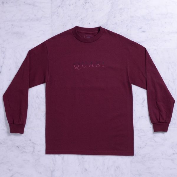 Longsleeve Quasi SPQ19 Wordmark burgundy Longsleeve Quasi SPQ19 Wordmark burgundy