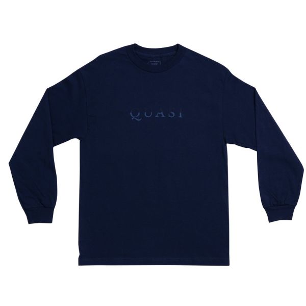 Longsleeve Quasi SPQ19 Wordmark navy Longsleeve Quasi SPQ19 Wordmark navy