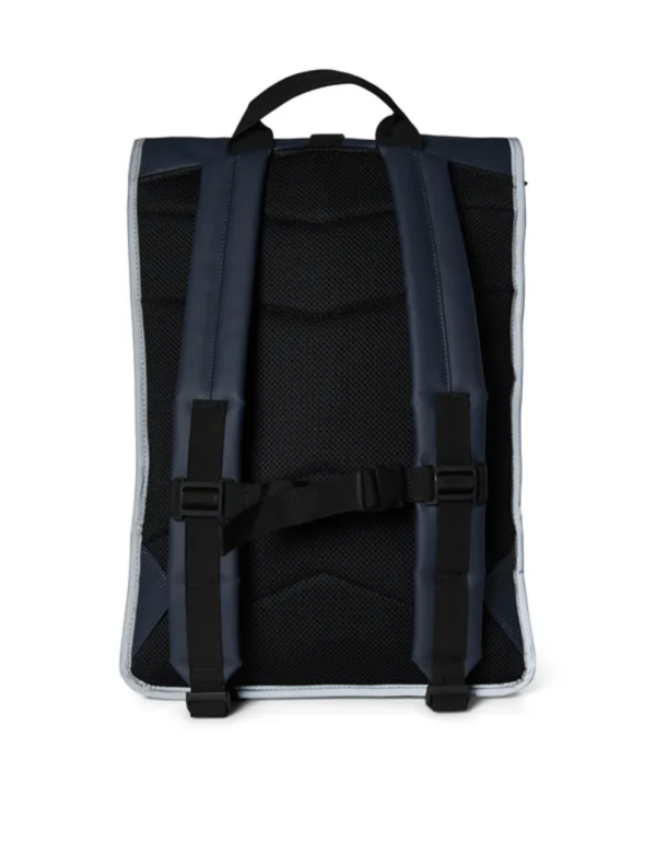 Backpack Rains Rolltop Rucksack Navy Reflective