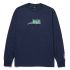 Лонгслів HUF HO21 Reimo box ls navy Лонгслів HUF HO21 Reimo box ls navy