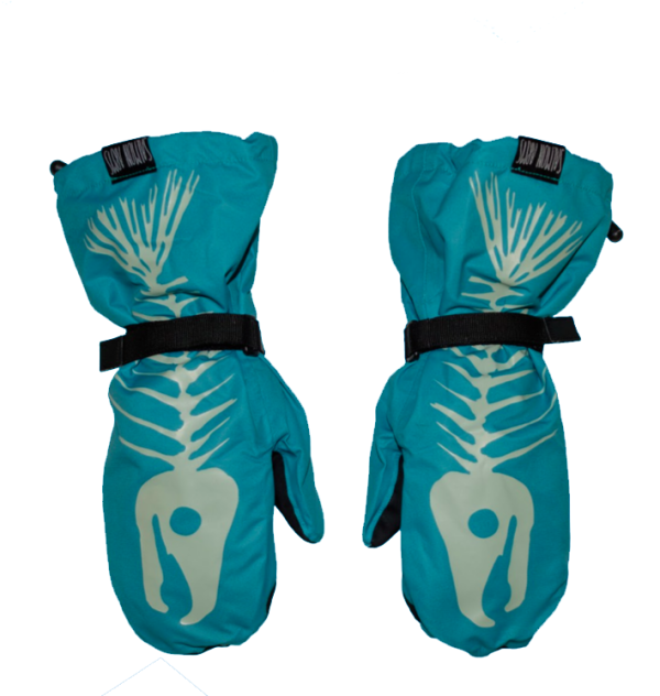 Salmon Arms Bones blue mittens Salmon Arms Bones blue mittens