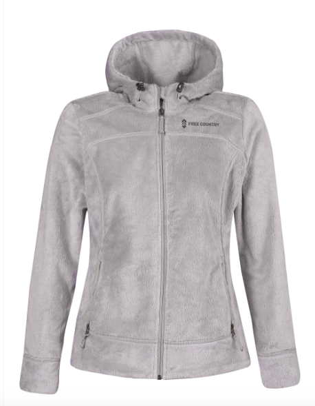 Женская флисовая кофта Free Country Hooded Butterpile Jacket winter silver