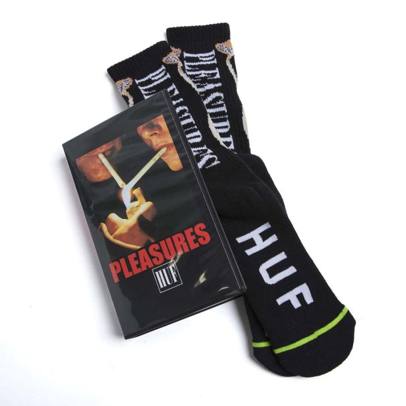 Носки HUF x Pleasures Spore sock black