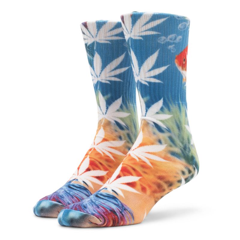 HUF SP23 Submerged digital sock blue