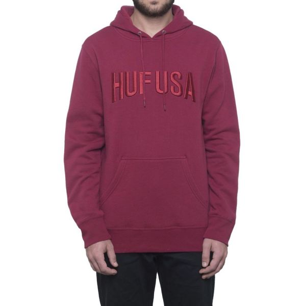 Hoodie HUF Team Logo terracota Hoodie HUF Team Logo terracota