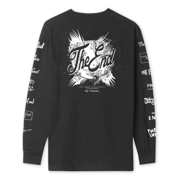 Longsleeve HUF FA19 the end tee black