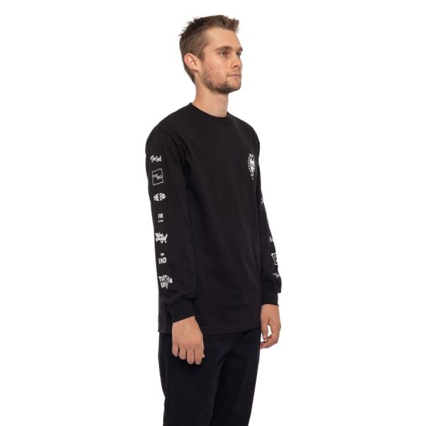 Longsleeve HUF FA19 the end tee black