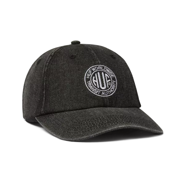 Кепка HUF FA25 Token 6 panel cv washed black