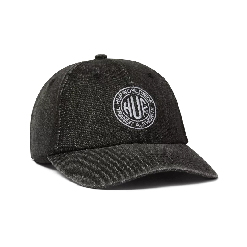 Кепка HUF FA25 Token 6 panel cv washed black