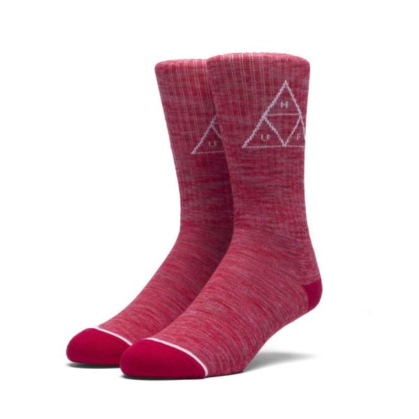 Носки HUF Triple tri melange socks red Носки HUF Triple tri melange socks red
