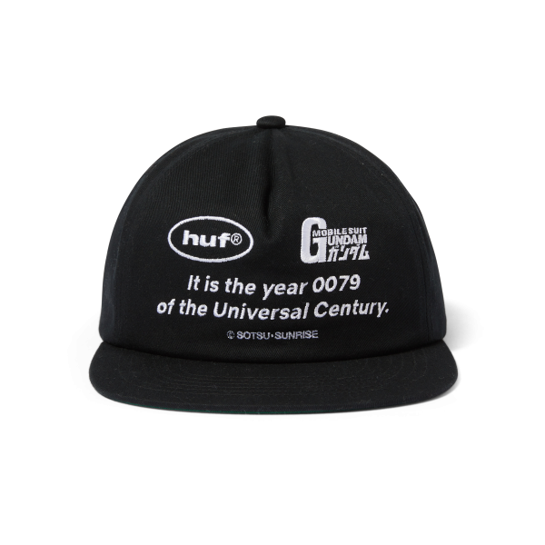 Кепка HUF SP24 Long Shot CV 6 panel black