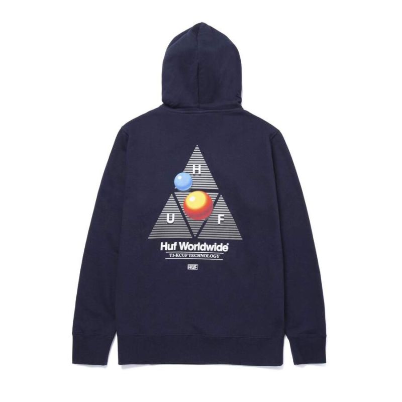 Hoodie HUF FA21 Video Format TT navy blazer