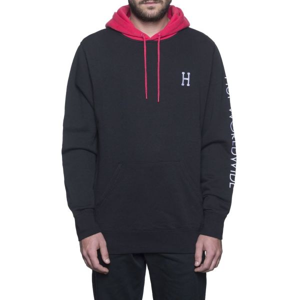 Hoodie HUF Voyage french terry pullover black Hoodie HUF Voyage french terry pullover black