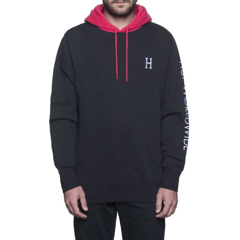 Реглан HUF Voyage french terry pullover hoodie black