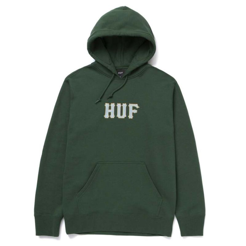 Hoodie HUF HO21 VVS pullover dark green