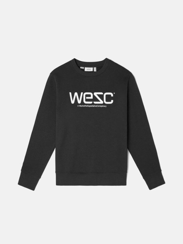 Sweatshirt WeSC SS19 black Sweatshirt WeSC SS19 black