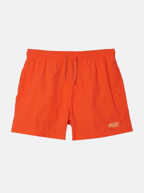 WeSC SS19 Zack swim pants paprika red