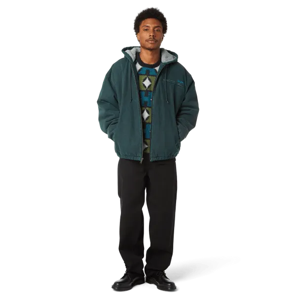 Куртка HUF HO25 What A Jungle Denim Work Jacket evergreen