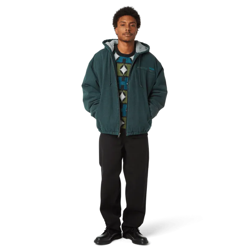 Куртка HUF HO25 What A Jungle Denim Work Jacket evergreen