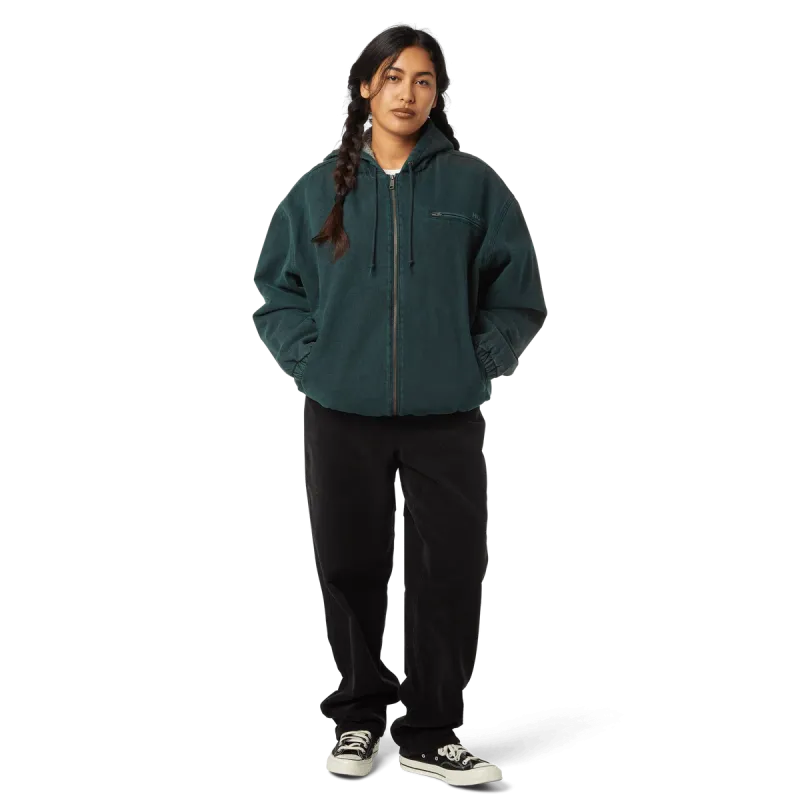 Куртка HUF HO25 What A Jungle Denim Work Jacket evergreen