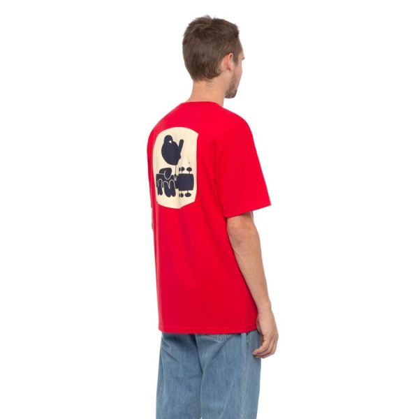 Футболка HUF FA19 Woodstock staff tee red